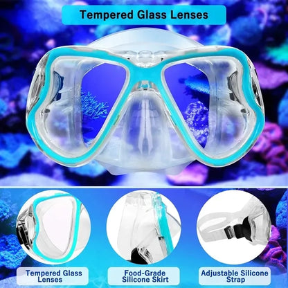Dry Snorkel Set/Professional Snorkeling Gear