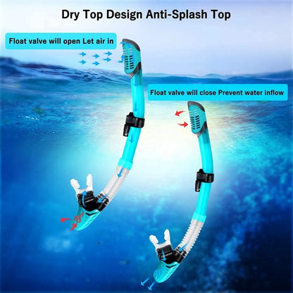 Dry Snorkel Set/Professional Snorkeling Gear