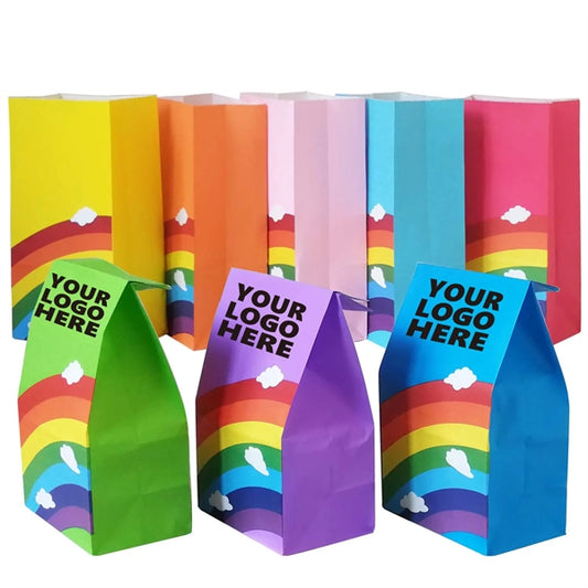 Rainbow Party Favor Paper Bags