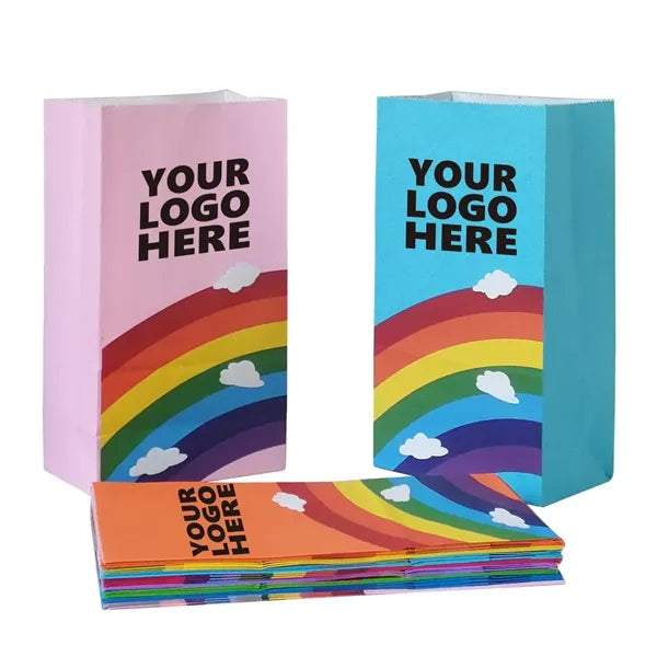 Rainbow Kraft Paper Bags