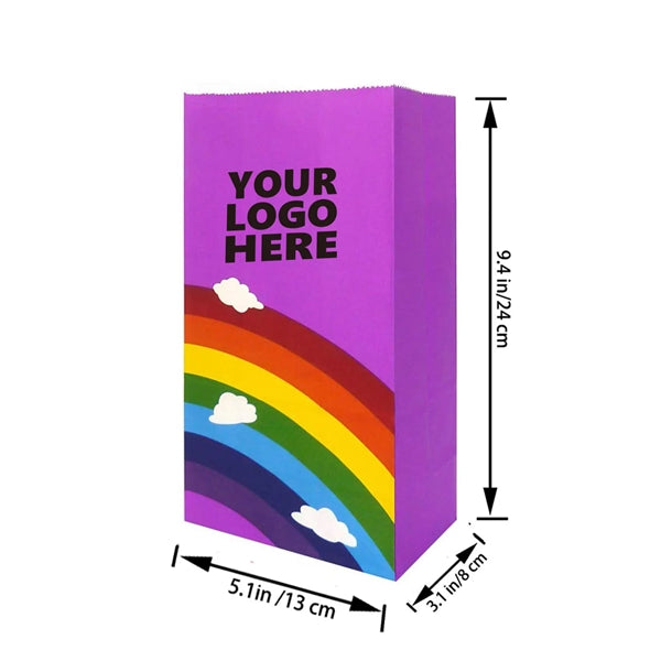 Rainbow Kraft Paper Bags