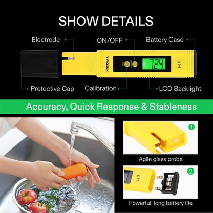 pH Meter High Accuracy Tester Pen