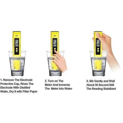 pH Meter High Accuracy Tester Pen