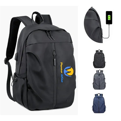 Waterproof Travel Laptop Backpack with USB Charging Port