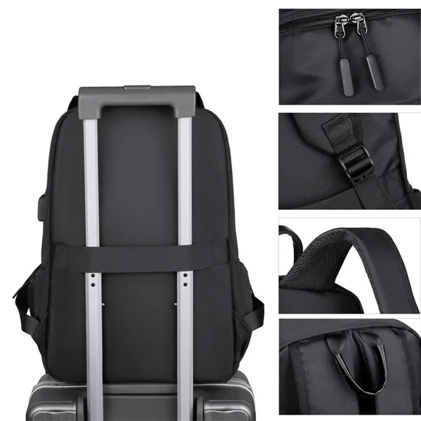 Waterproof Travel Laptop Backpack with USB Charging Port