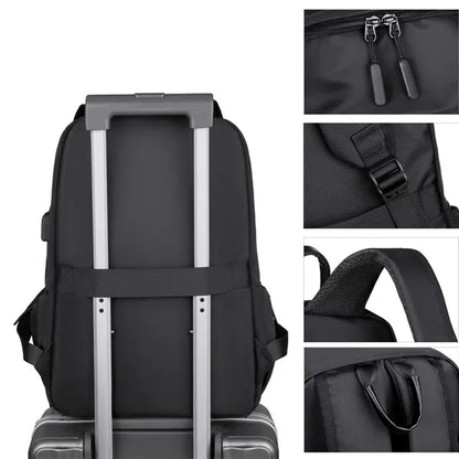 Waterproof Travel Laptop Backpack with USB Charging Port