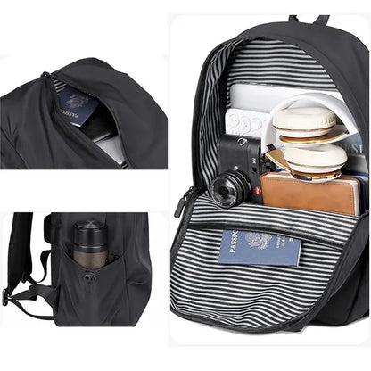 Waterproof Travel Laptop Backpack with USB Charging Port