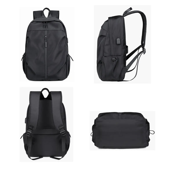 Waterproof Travel Laptop Backpack with USB Charging Port