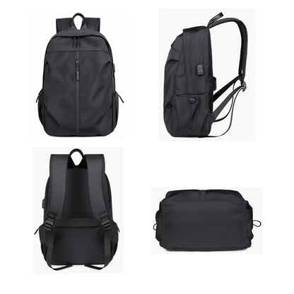 Waterproof Travel Laptop Backpack with USB Charging Port
