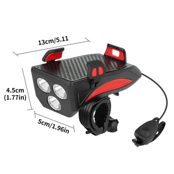 Multifunctional bicycle headlight holder power bank