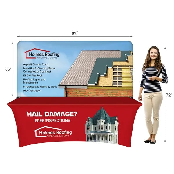 8' Table Cover Half Wall Kit