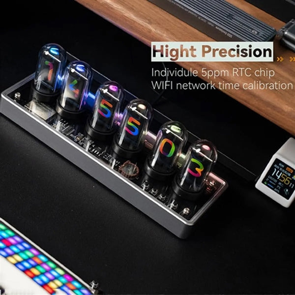 Nixie Tube Ips Vintage Digital Alarm Clock