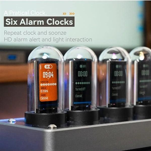 Nixie Tube Ips Vintage Digital Alarm Clock