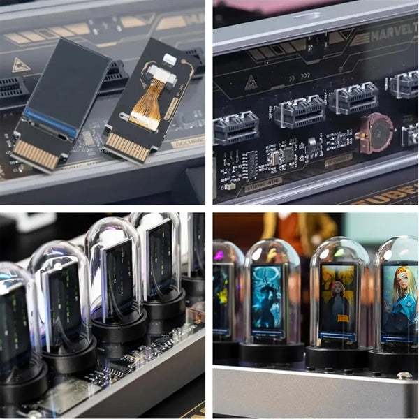 Nixie Tube Ips Vintage Digital Alarm Clock