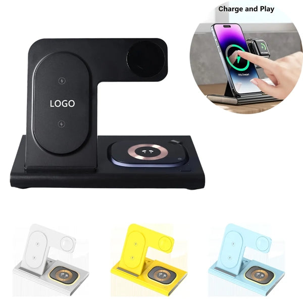 3 In 1 Foldable Wireless Charging Station