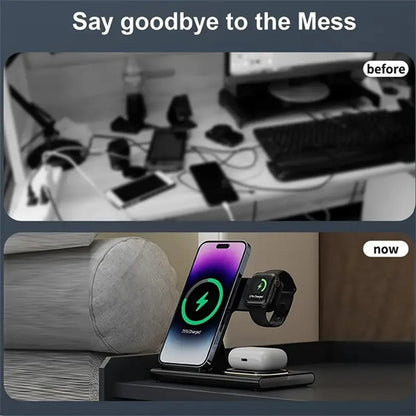 3 In 1 Foldable Wireless Charging Station