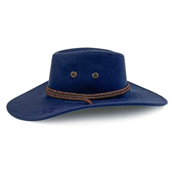 Suede Cowboy Hat Travel Camping Costume Cosplay Party Cap