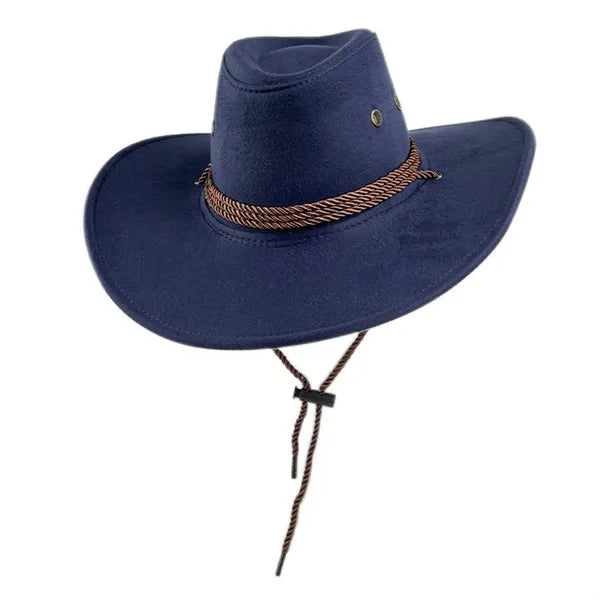 Suede Cowboy Hat Travel Camping Costume Cosplay Party Cap