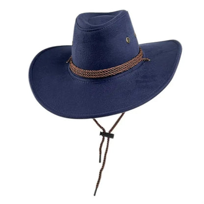 Suede Cowboy Hat Travel Camping Costume Cosplay Party Cap
