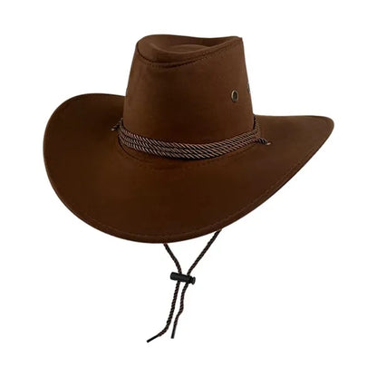 Suede Cowboy Hat Travel Camping Costume Cosplay Party Cap