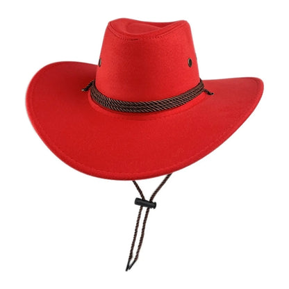 Suede Cowboy Hat Travel Camping Costume Cosplay Party Cap