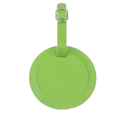 Round Leather Golf Luggage Tag Suitcase Travel ID Labels