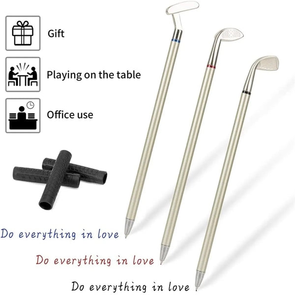 Golf Pen Set Ballpoint Mini Club Desk Toys  Top Gift