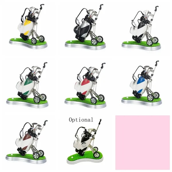 Golfball Bag Pen Holder Desk Organizer with Wheels Base