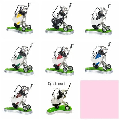 Golfball Bag Pen Holder Desk Organizer with Wheels Base