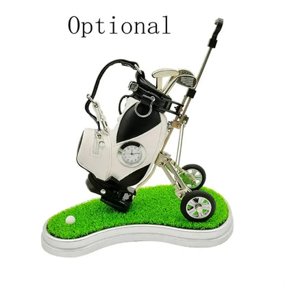 Golfball Bag Pen Holder Desk Organizer with Wheels Base