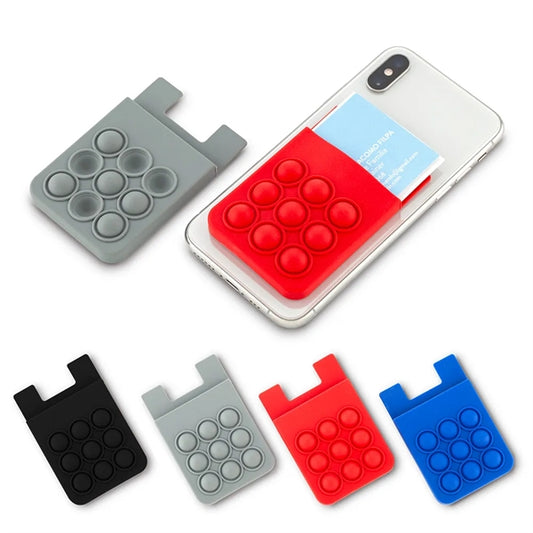 Stress Reliever Silicone Phone Wallet