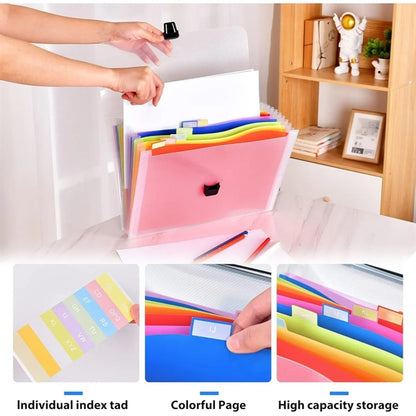 13 Pockets Accordian Expanding File Organizer
