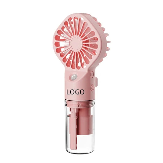 Handheld misting fan portable mini