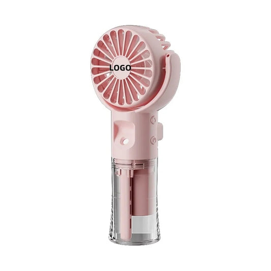 Handheld misting fan neck desktop