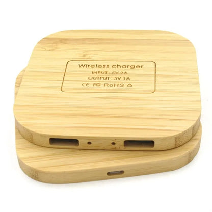 Bamboo Dual USB Wireless Charger