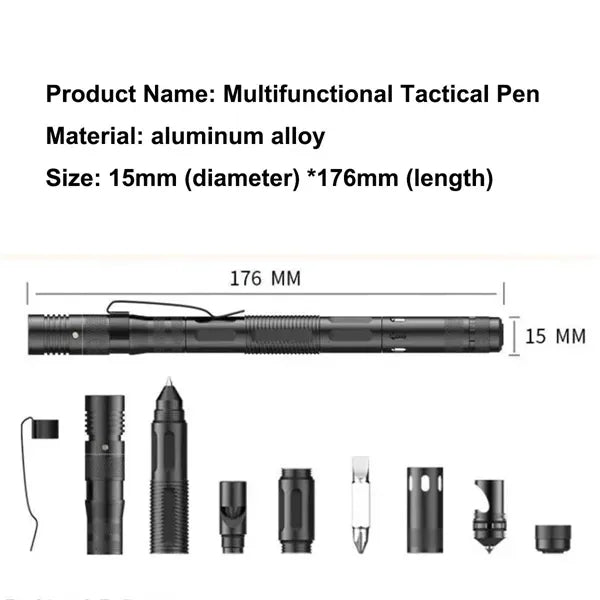 Multifunctional Outdoor Camping Adventure Tactical Pen