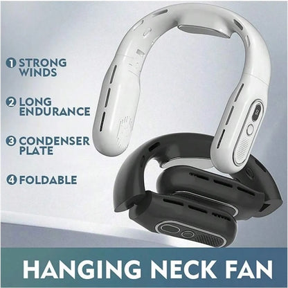 Foldable Hanging Neck Fan USB Charging Face Air Cooler