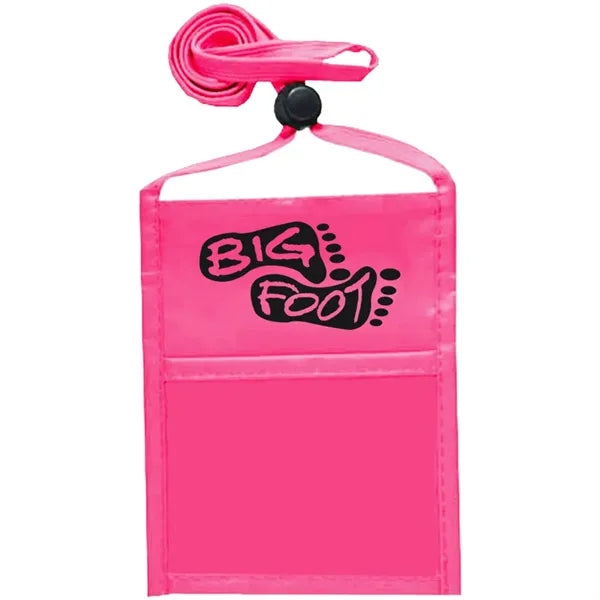 Economy Single Pocket Wallet with Lanyard