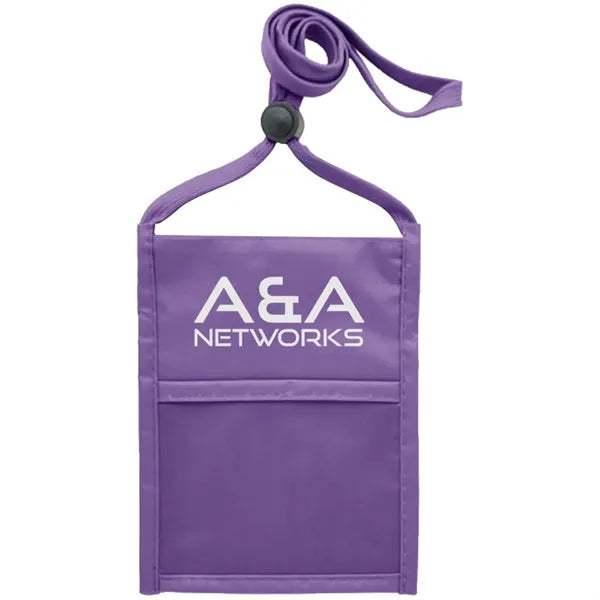 Premium Double Window Pouch Neck Wallet