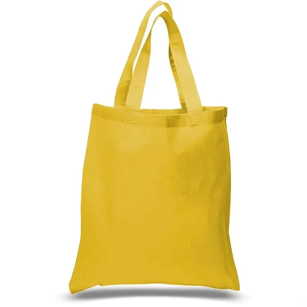 6 Oz. Cotton Canvas Tote Bag Self Fabric Handles (15" x 16")