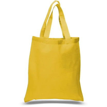 6 Oz. Cotton Canvas Tote Bag Self Fabric Handles (15" x 16")