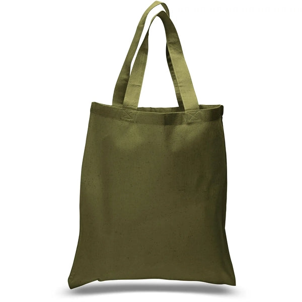 6 Oz. Cotton Canvas Tote Bag Self Fabric Handles (15" x 16")