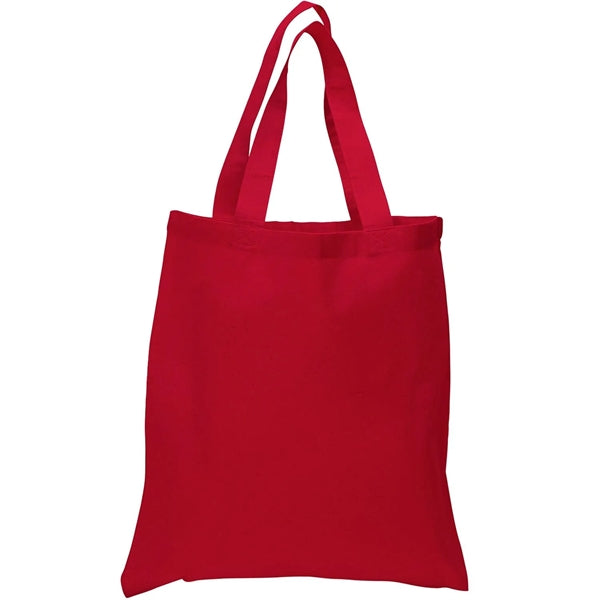 6 Oz. Cotton Canvas Tote Bag Self Fabric Handles (15" x 16")