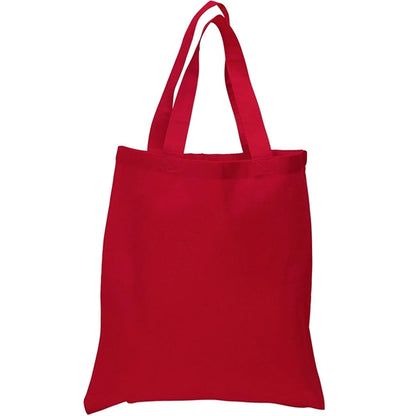6 Oz. Cotton Canvas Tote Bag Self Fabric Handles (15" x 16")