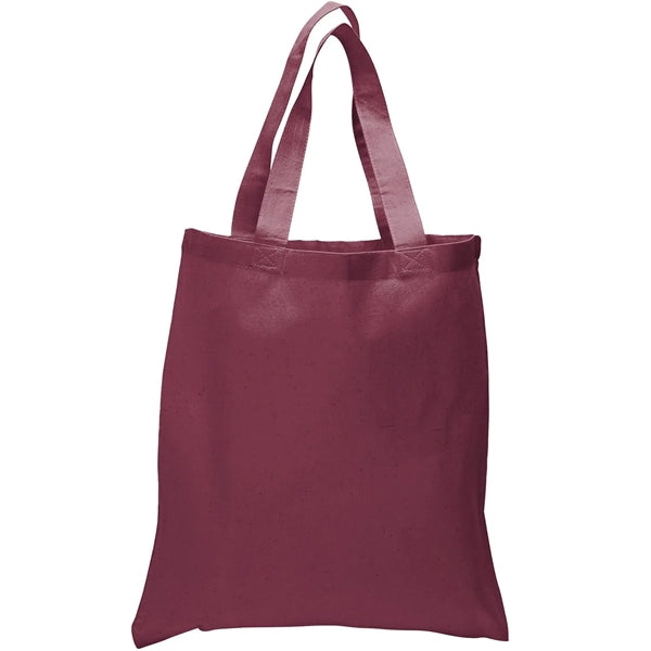 6 Oz. Cotton Canvas Tote Bag Self Fabric Handles (15" x 16")