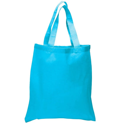6 Oz. Cotton Canvas Tote Bag Self Fabric Handles (15" x 16")