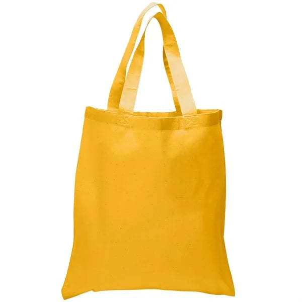 6 Oz. Cotton Canvas Tote Bag Self Fabric Handles (15" x 16")