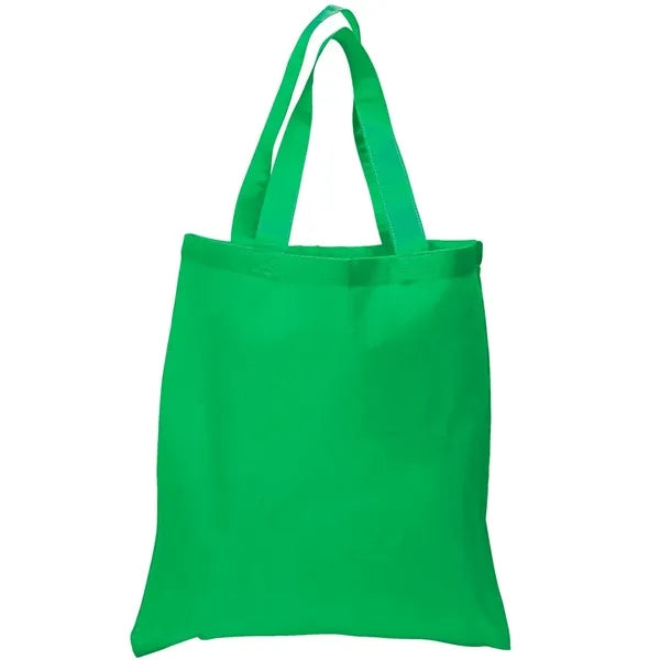 6 Oz. Cotton Canvas Tote Bag Self Fabric Handles (15" x 16")