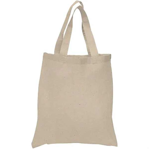 6 Oz. Cotton Canvas Tote Bag Self Fabric Handles (15" x 16")