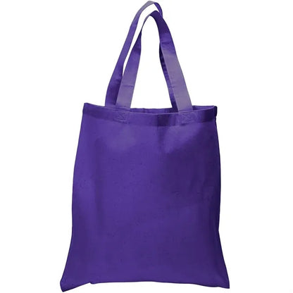 6 Oz. Cotton Canvas Tote Bag Self Fabric Handles (15" x 16")